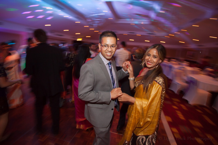 wedding guests dancing